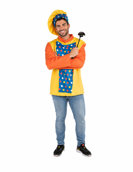 Costume da Cuoco Taglia L - di alta qualità, ideale per carnevale, feste a tema ed eventi speciali